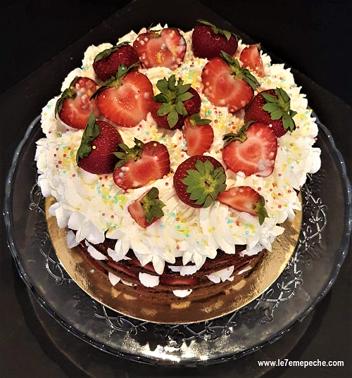 Le Fraisier Naked Cake Le 7eme péché